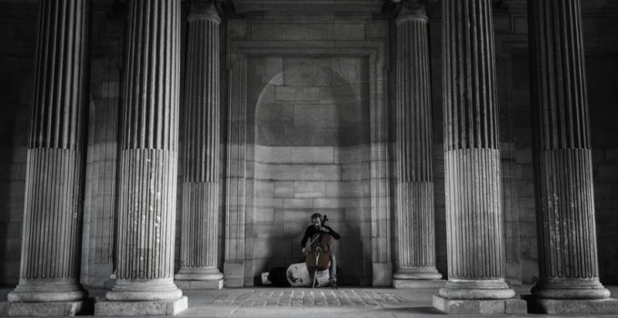 stacked stone on pillars